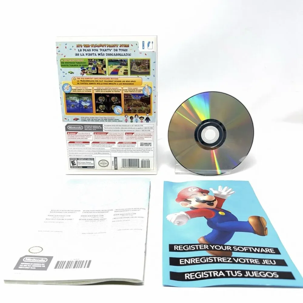 Mario Party 8 Nintendo Wii 2007 Complete CIB Refurbished Tested